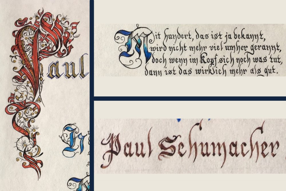 Eifeler Mundart: Das Schöne Schreiben